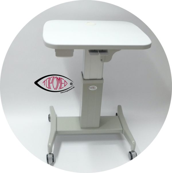 Tisch - Instrumententisch symmetrisch TOPOMED TST-3500 - gebraucht - für Optiker und Augenarzt