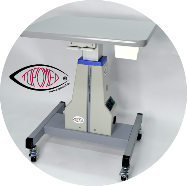 Tisch - Instrumententisch TOPOMED Mod. TST-3800 - gebraucht - für Optiker und Augenarzt