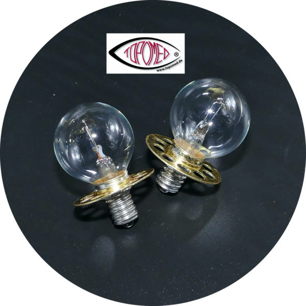 Ersatzlampe - Glühlampe - Lampe für HAAG STREIT Spaltlampe 6V 4,5A Mod. 900 BP + 900 BX